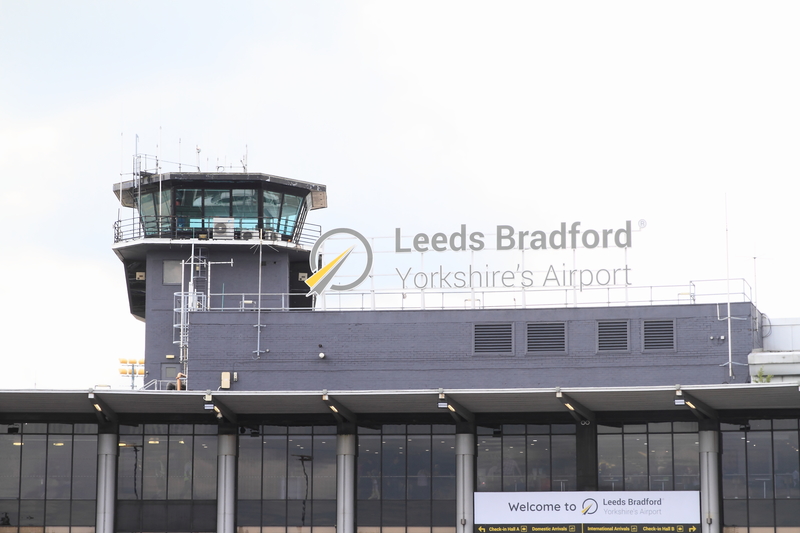 Leeds Airport serves West Yorkshire area.